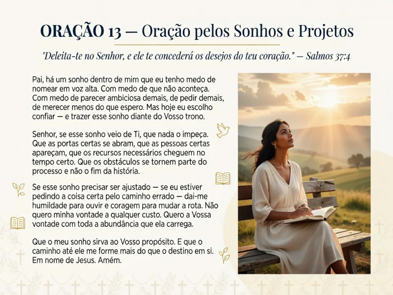 Oração 13 - Sonhos e Projetos